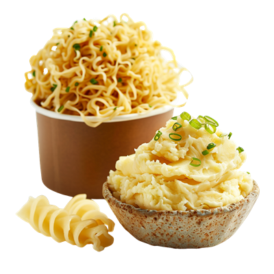 Лапша и пюре быстрого приготовления