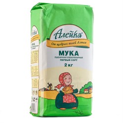 Мука высший сорт ГОСТ 2кг уп (1/6шт) 100104