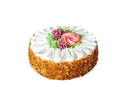 Торт Белый вальс 0,600кг 1/6 35598