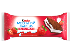 КИНДЕР МОЛОЧ ЛОМТИК 28 КЛУБНИКА (20шт) 200942