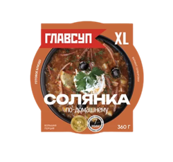 Солянка по-домашнему замороженная 0,36кг ТМ Главобед 1/6шт БП-00002883