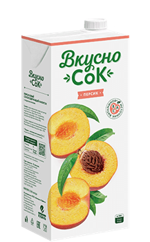 ВкусноСок 0,95л Персиковый т/пак 1/12шт УТ-00023964