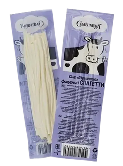 Сыр "Шушенский" фигурный спагетти 45%  фасовка 0,100 гр 1/20шт 36242