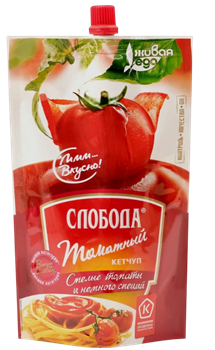 Кетчуп Слобода Томатный высш.кат 320г д/п 1/24 14602