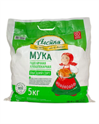 Мука высший сорт ГОСТ 5кг сумка (1/10шт) 100105