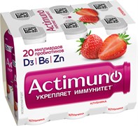 АКТИМУНО 1*95 КЛУБНИКА 6PACK Л24 196434