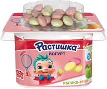 РАСТИШКА ЙОГ С ПЕЧЕНЬЕМ 118гр ЯБЛОКО-ГРУША П9 122165