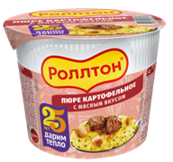 Ролтон пюре картофельное (сух) 40гр с мясным вкусом  1/24шт УТ000001897