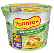 Ролтон пюре картофельное (сух) 40гр с куринным вкусом 1/24шт УТ000001896