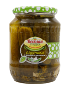 Веселая грядка Огурчики марин. с зеленью и чесноком 680гр 1/8шт 36144