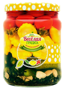 Веселая грядка Ассорти овощ. с патиссонами 950гр 1/6шт 36143